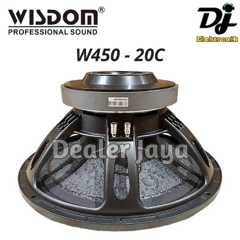 Speaker Komponen Wisdom W450-20C / W 450 20 C / W45020 - 18 inch
