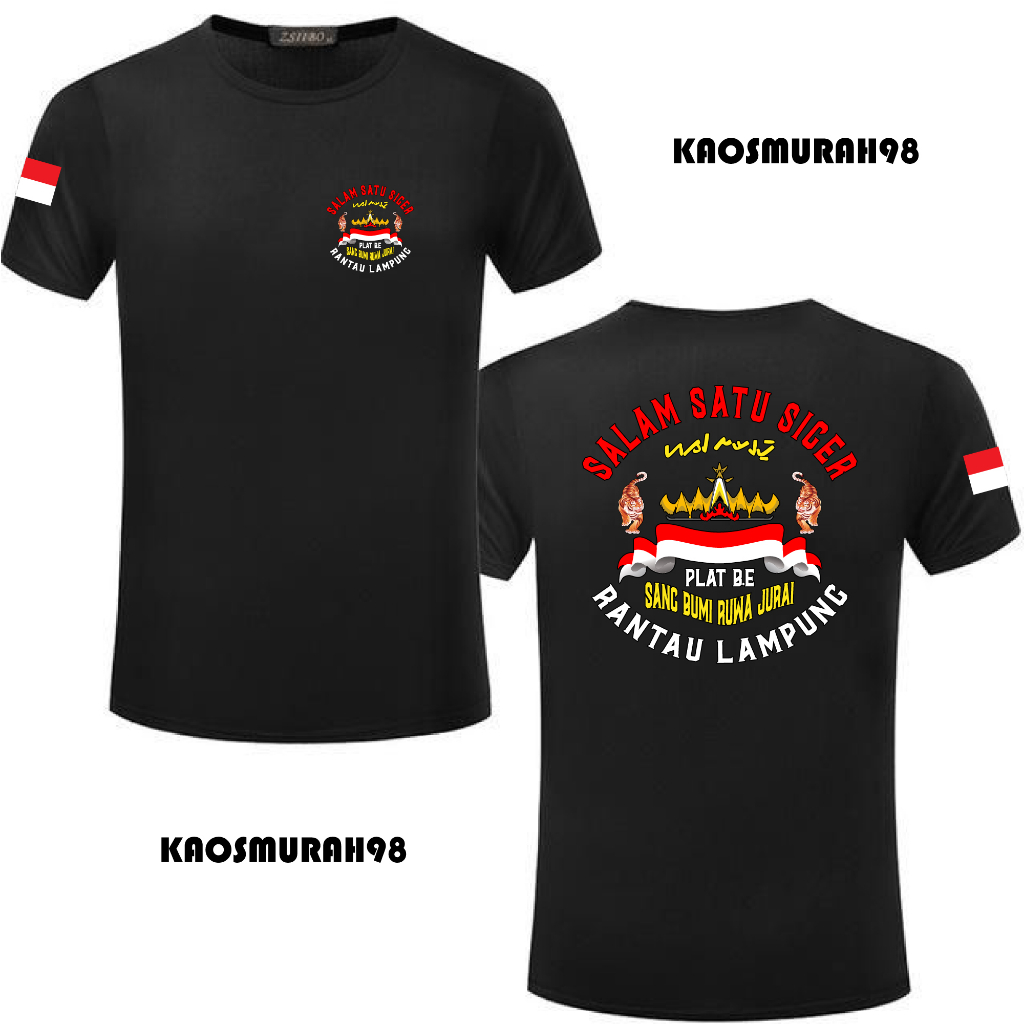 BAJU KAOS DISTRO SALAM SATU SIGER RANTAU LAMPUNG