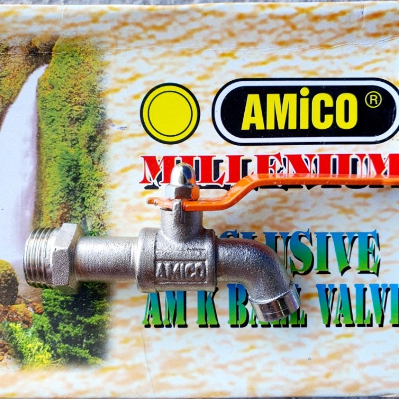 Kran Keran Air Amico Besi BRASS Kuningan 1/2 Inch & 3/4 Inch 100% Original