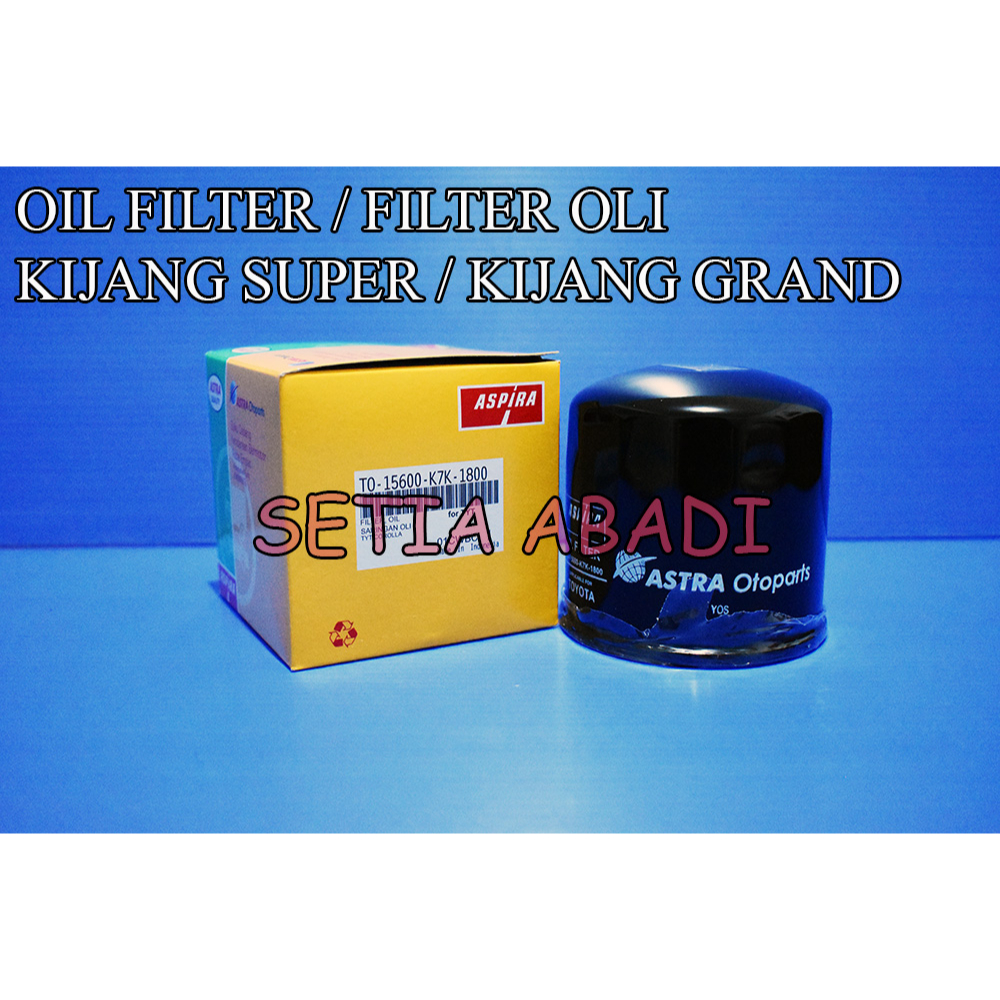 OIL FILTER / FILTER OLI KIJANG SUPER / KIJANG GRAND / KIJANG KAPSUL 1800CC ASPIRA