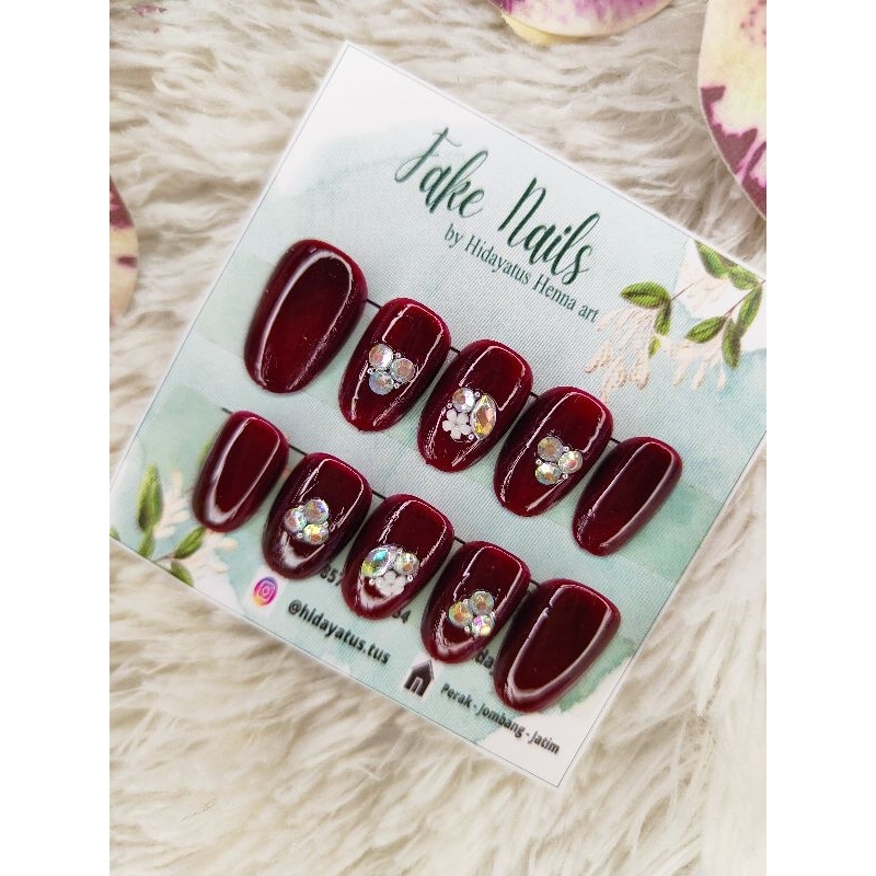 Fake Nails/Kuku palsu/ fake Nails/ kuku / kuku pengantin/ kuku handmade