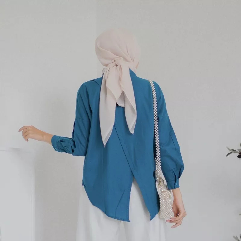 Clara Linen Shirt- Kemeja Oversize Wanita- Atasan Wanita