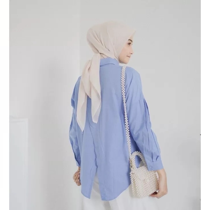 Clara Linen Shirt- Kemeja Oversize Wanita- Atasan Wanita