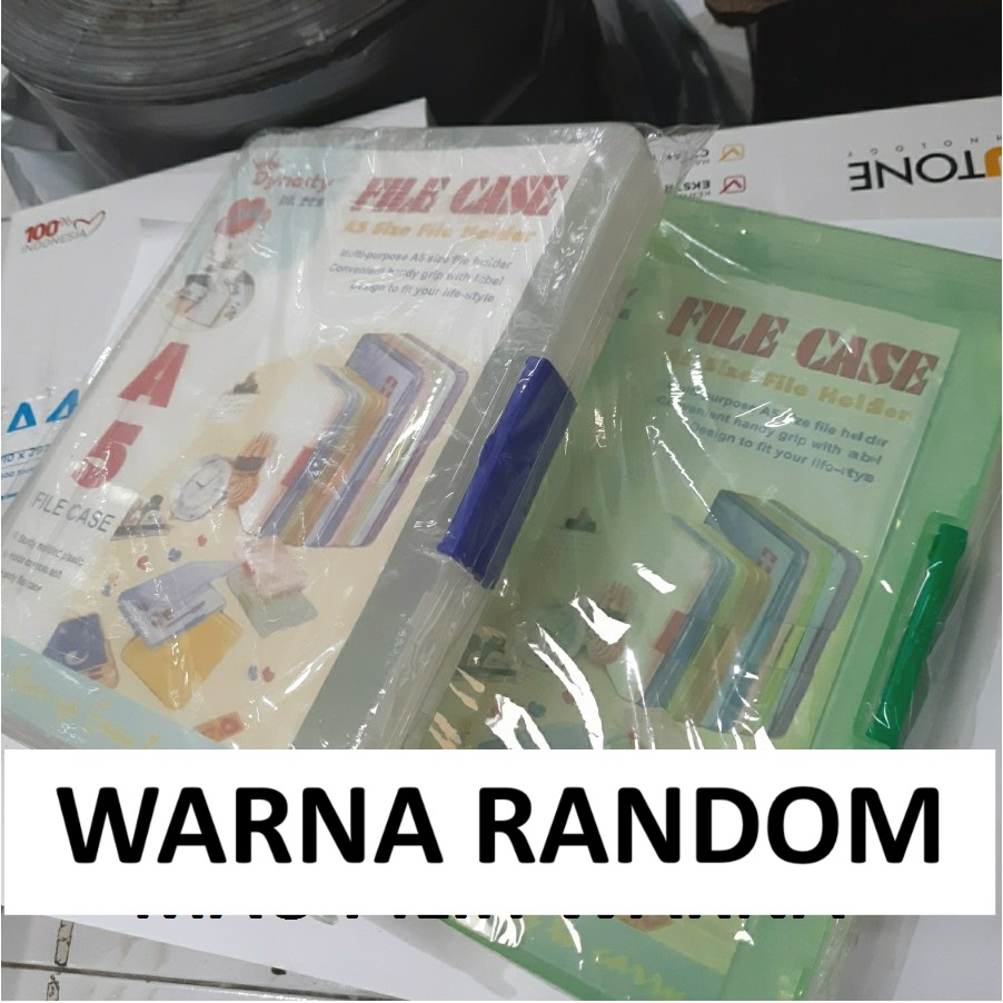 

1 BUAH Map DF 008 File Case Dynasty A5 Koper Plastik Box Plastic