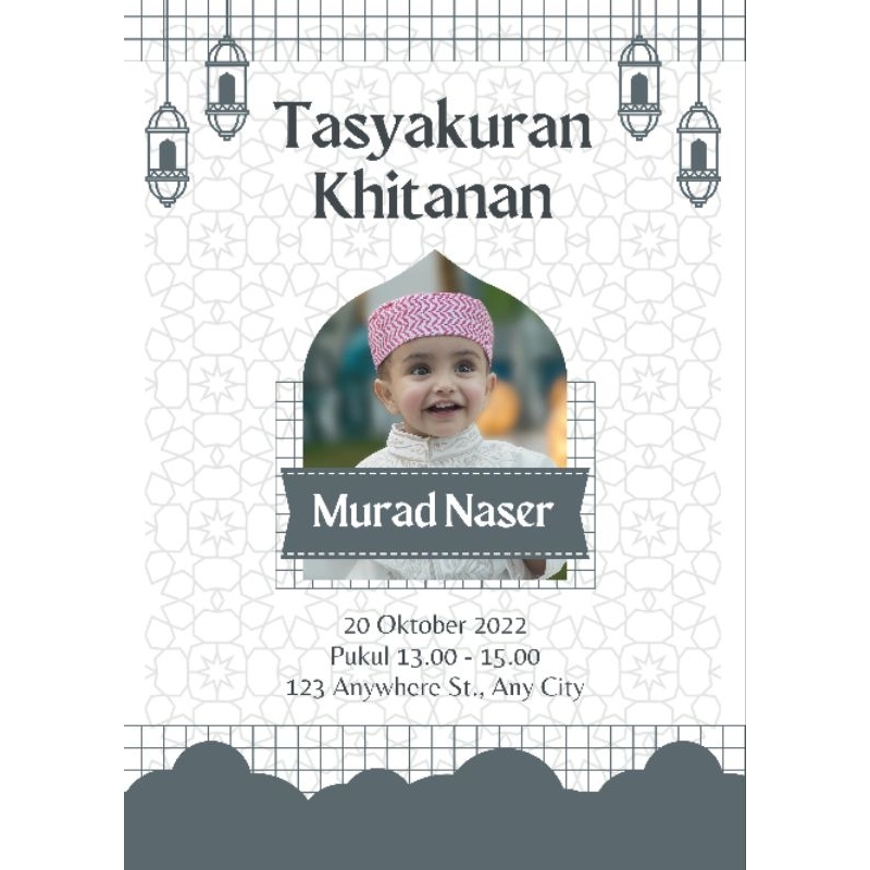 Undangan Kopi Tasyakuran Khitanan / Sunatan