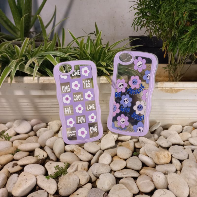 Case Vivo 1606 Softcase Gelombang Motif Flower Vivo Y53 2017