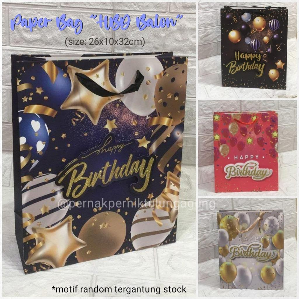 

Paper Bag motif HBD Balon