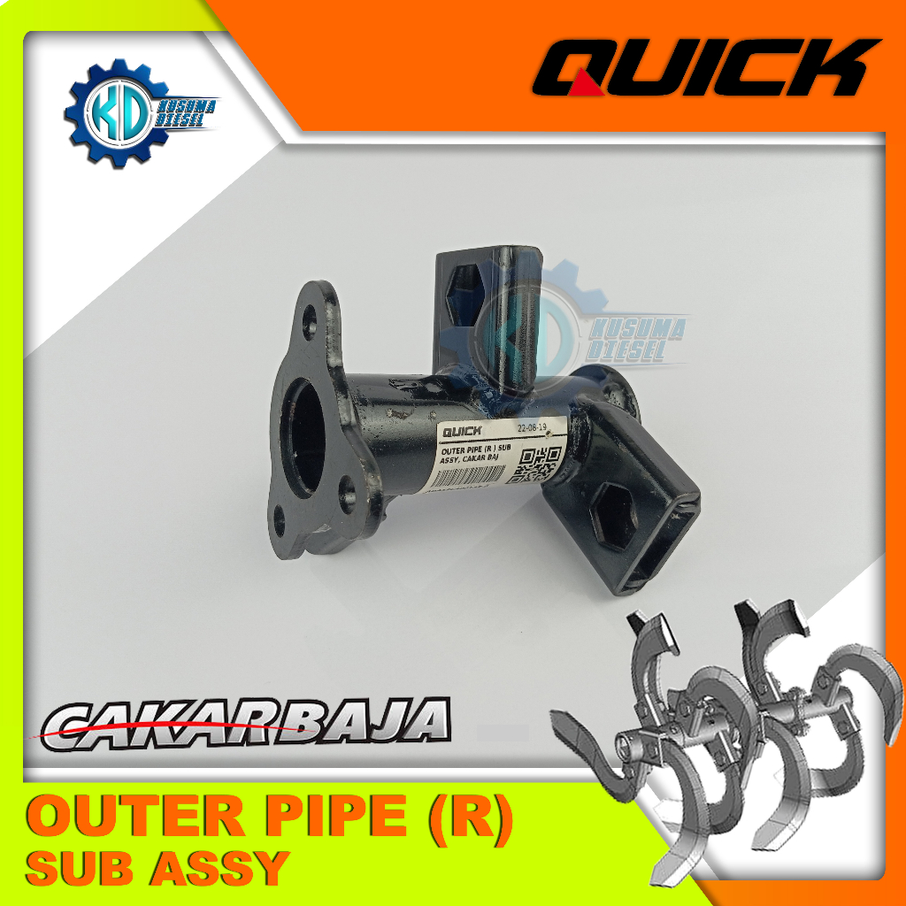 OUTER PIPE (R) SUB ASSY, CAKAR BAJA -AS ROTARY MAIN BLADE S CAKAR BAJA - BAGIAN  LUAR - KANAN - SPAR