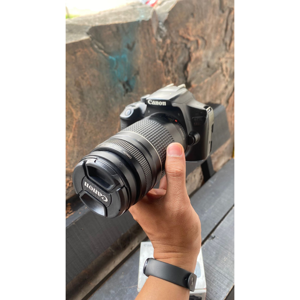CANON 1300D LENSA TELE 75-200MM