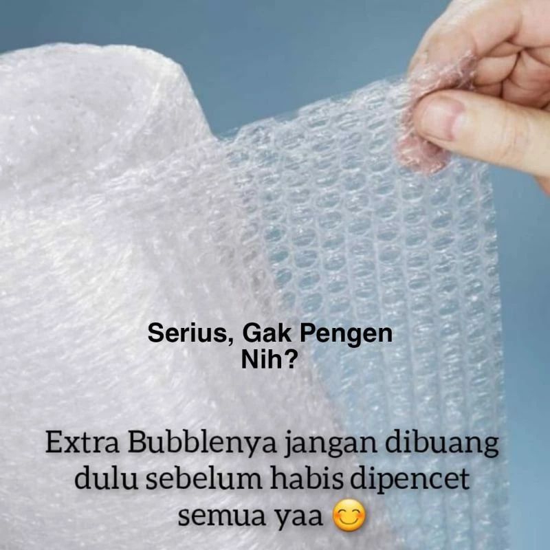 

tambahan extra packing buble warp