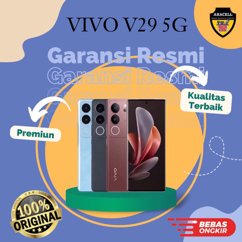 VIVO V29 5G Ram8/256Gb & Ram12/256Gb 100% Segel Original Garansi Resmi Vivo 1 tahun