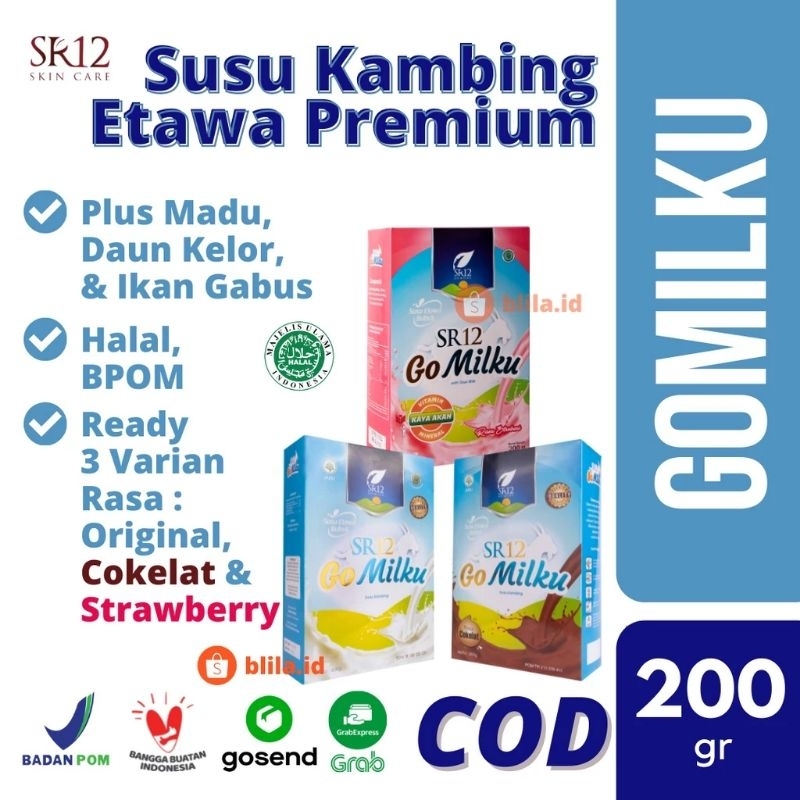 

SUSU KAMBING ETAWA BUBUK GO MILKU SR12 / GO MILKU BPOM PLUS MADU, DAUN KELOR DAN IKAN GABUS