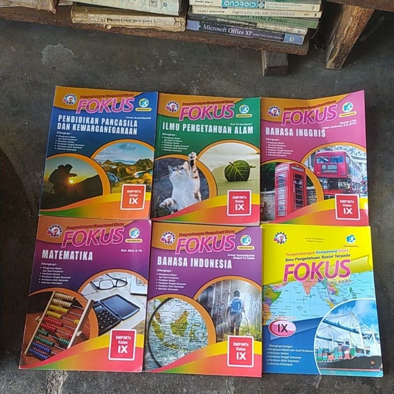 Buku fokus IPA, bahasa Indonesia, PPKn,B.inggris, Matematika, IPS untuk kelas  3 (original)
