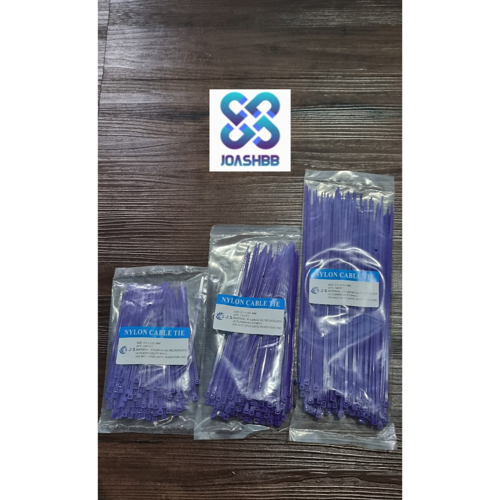 

Kabel Ties SJS UNGU 100mm 150mm 200mm isi 100 bh / Cable Tie/ Pengikat Kabel/ Dasi Kable