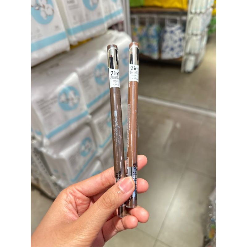 EYEBROW PENCIL EYEBROW POWDER MINISO 2in1 PENSIL ALIS