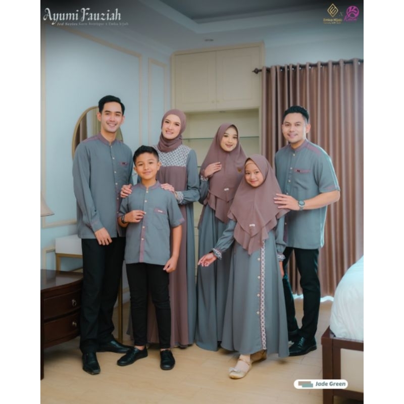 RIHAIA | Sarimbit Keluarga 2024 Ayumi Fauziah Ied Series by Emka Hijab