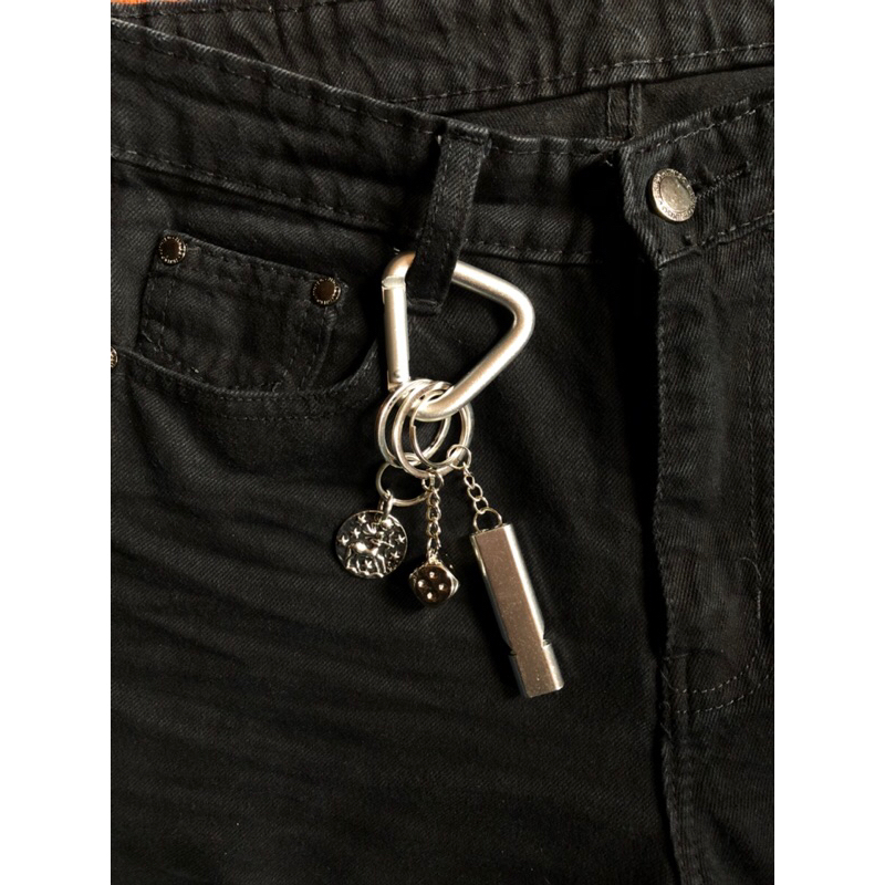 (2) Gantungan Kunci / Keychain Carabiner "DICE" / Kalcer Skena