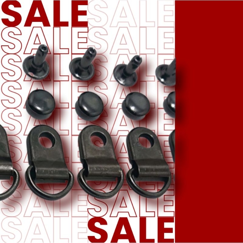 SALE RING D + KNOP AKSESORIS SEPATU 12 SET