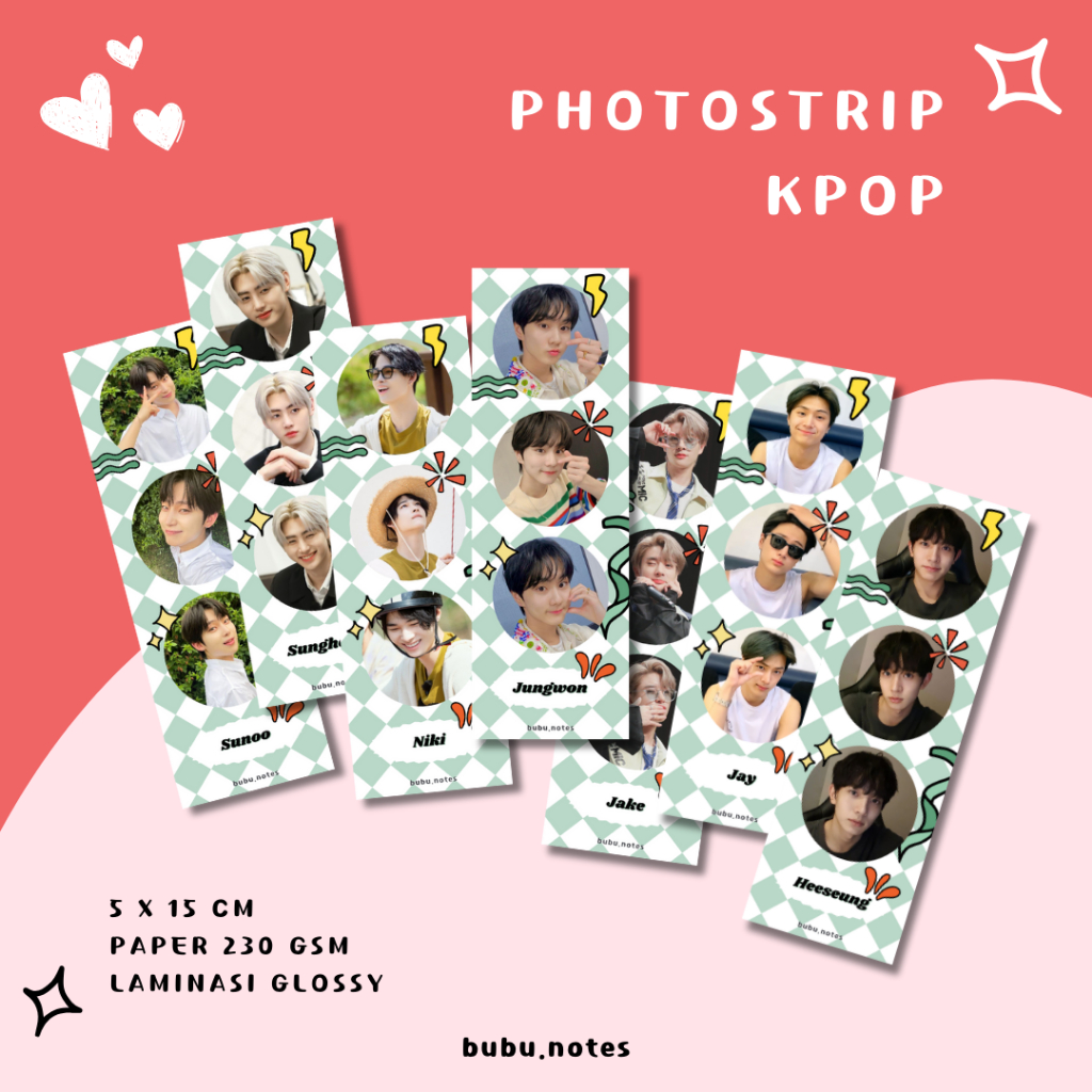 ENHY-PEN Photostrip Kpop Photo Idol Merchandise Photobox Photobooth Fankit