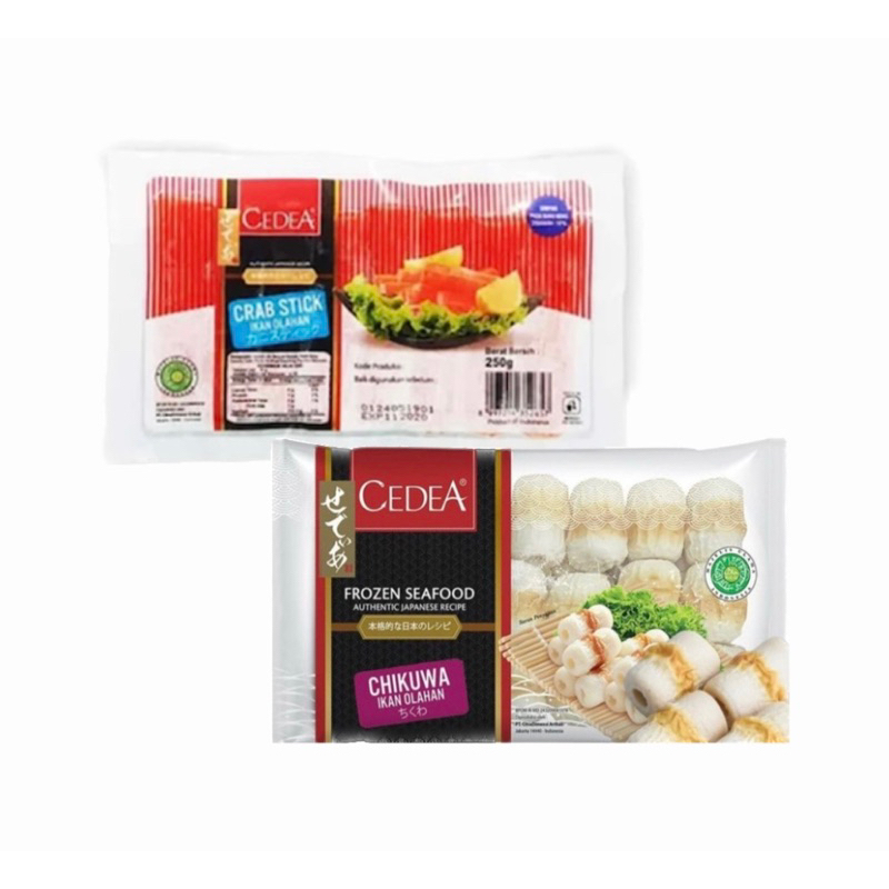 

PAKET PRAKTIS CEDEA (Cedea Chikuwa Mini 250gr+Cedea Crabstick 250gram)