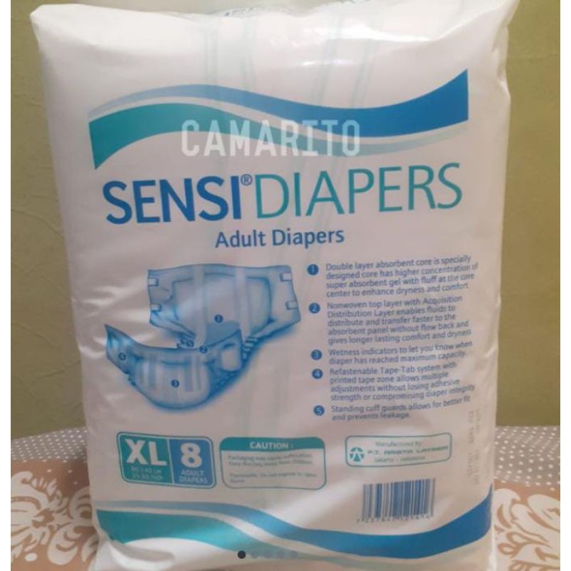 Popok Dewasa Sensi Diapers tipe Perekat - XL