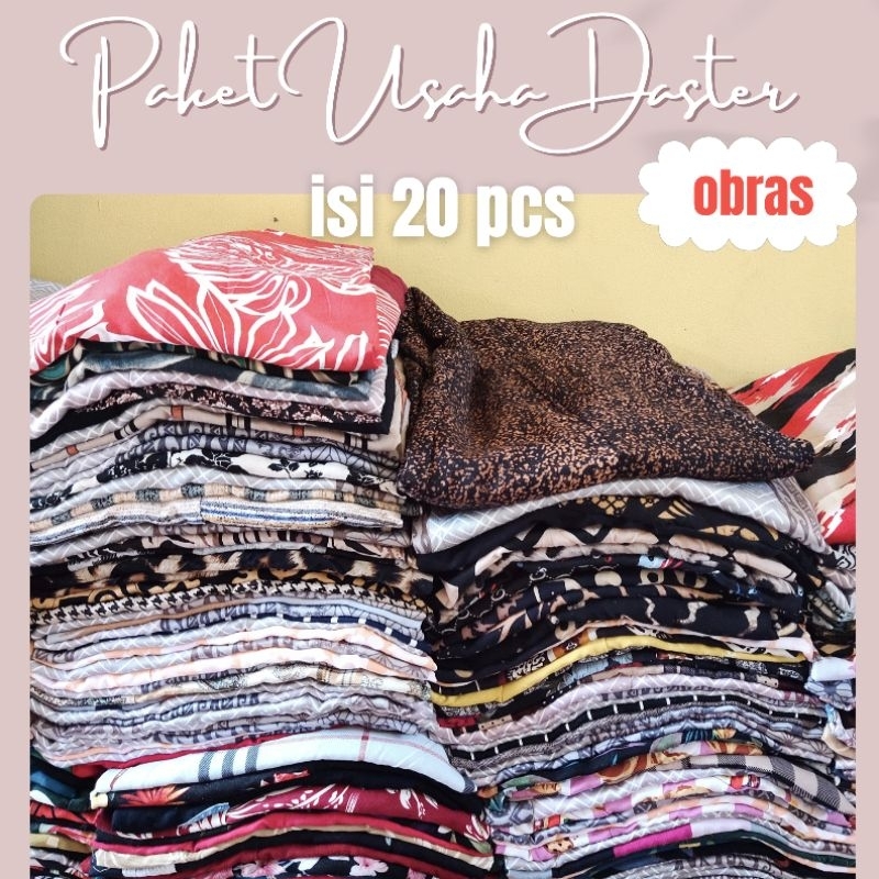 PAKET USAHA DASTER SAMBUNG ISI 20 PCS (RAYON FULL OBRAS)