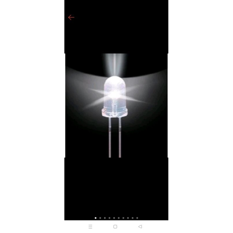 100 pcs LED 5MM WARNA PUTIH