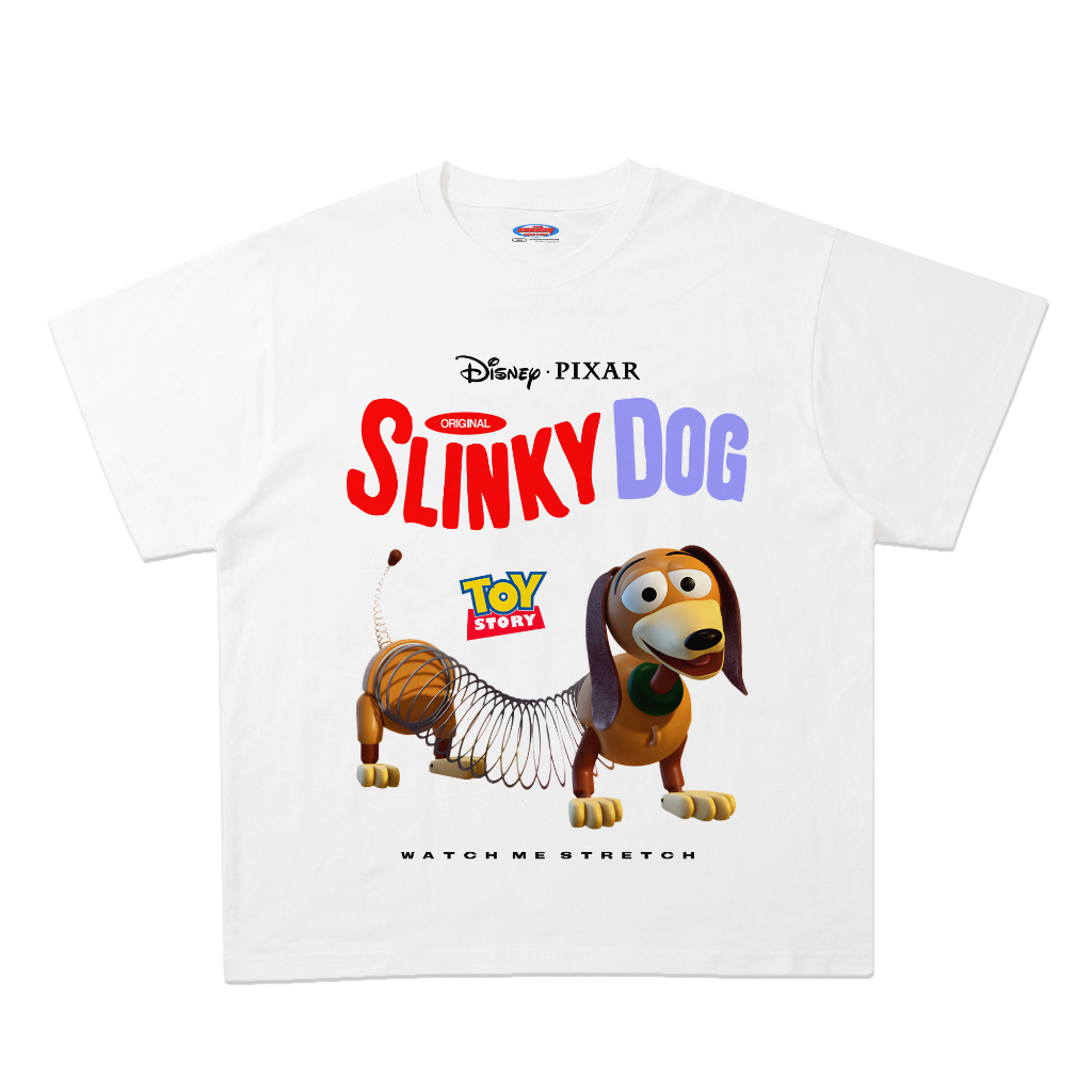 kaos toy story slinky dog disney oversize