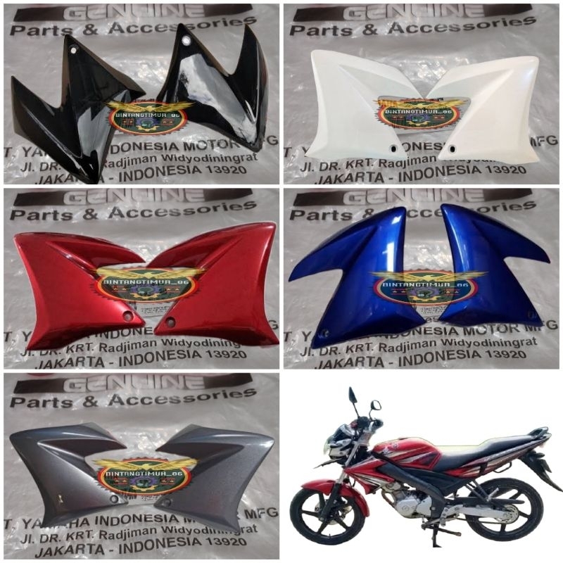 COVER SAYAP TANGKI VIXION OLD LAMA KANAN KIRI ORIGINAL YAMAHA YGP (3C1) WARNA MERAH MARUN,BIRU,HITAM
