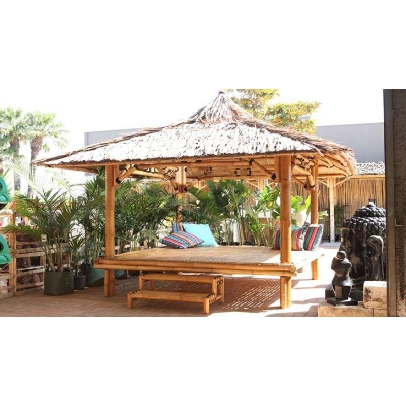 Saung gazebo bambu murah