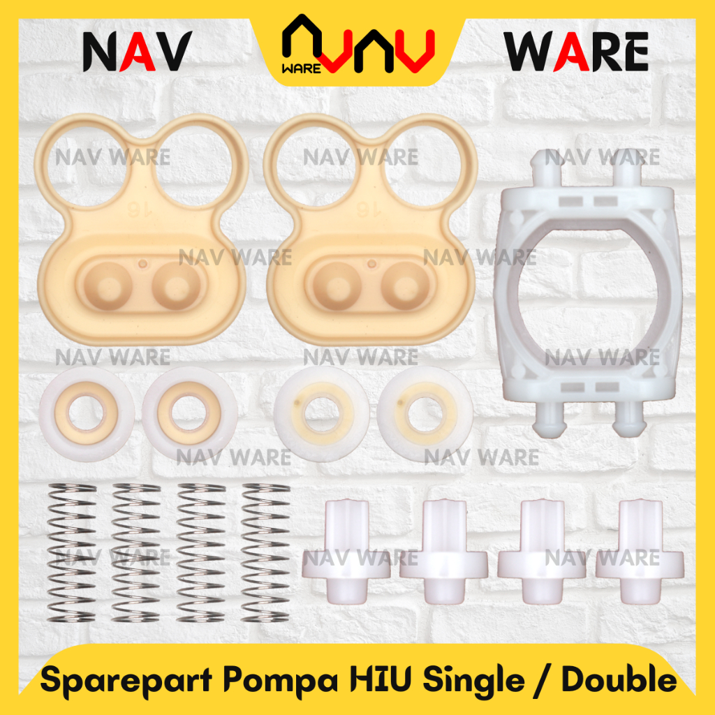 Sparepart Set Membran Pompa Air DC 12V HIU Single 100Psi / HIU Dual Pump 138psi / Sinleader 80Psi 10