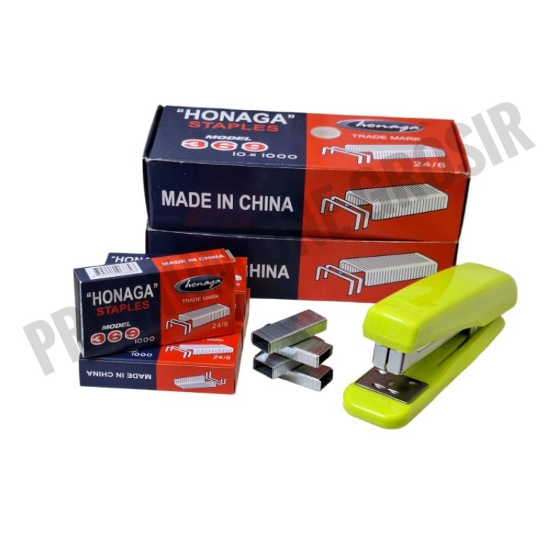 

1 Pak Isi STAPLES HONAGA Model 369 24/6 Trade Mark Isi 10 Pcs/Isi Staples/Isi Hekter