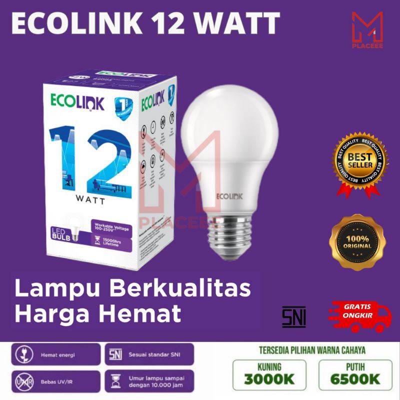 Lampu LED Ecolink 12 Watt