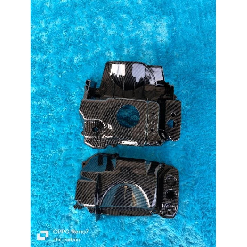 paket tutup cover box filter beat carbu, scoopy carbu full carbon
