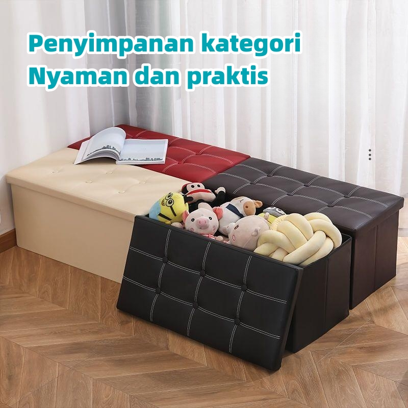 Storage Bangku Sofa Paling Praktis ｜Multifungsi Sofa container Bantalan beban yang kuat｜Sofa box minimalis Penyimpanan Rumah-Storage box｜Bangku Penyimpanan  Dapat Dilipat/Box container