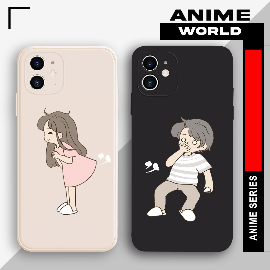 Softcase Infinix Smart 4 5 6 7 Hot 10 11 12 Hot9Play Hot10Play Note12 AW059 Anime Couple Cewek Kentu
