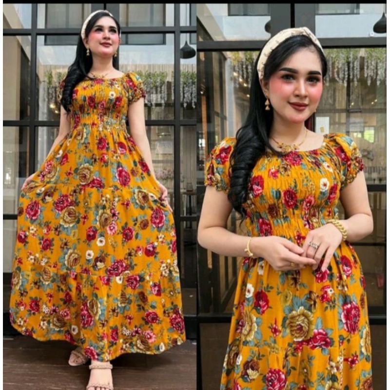 Dress bali long canda jumbo