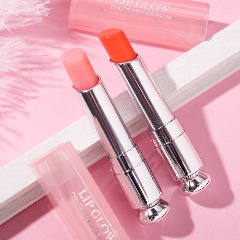 【Ready Stock】Dior Addict Lip Glow Lipstik 3.2g Dior Color Revival Balm Lip balm/Lipglow/Travel Size 