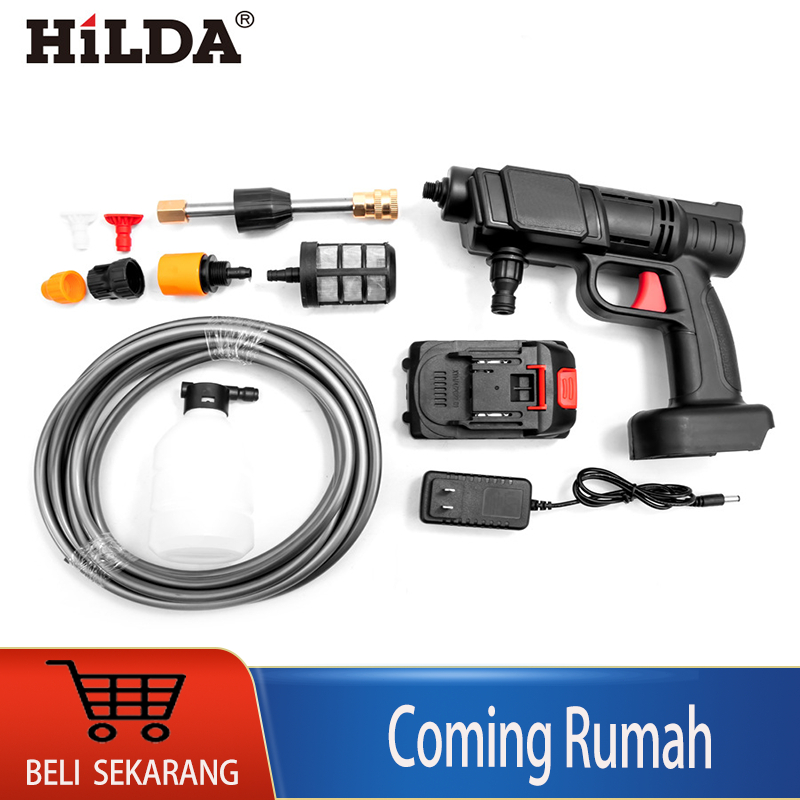 Hilda 48 Volt Alat Steam Cuci Motor Mobil Alat Semprot Cordless Jet Cleaner Dengan Baterai
