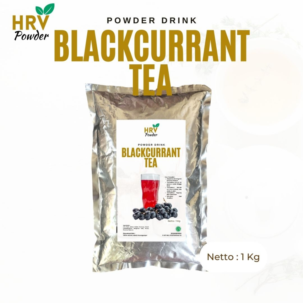 

Bubuk Minuman Teh Blackcurrant Tea Powder 1 kg