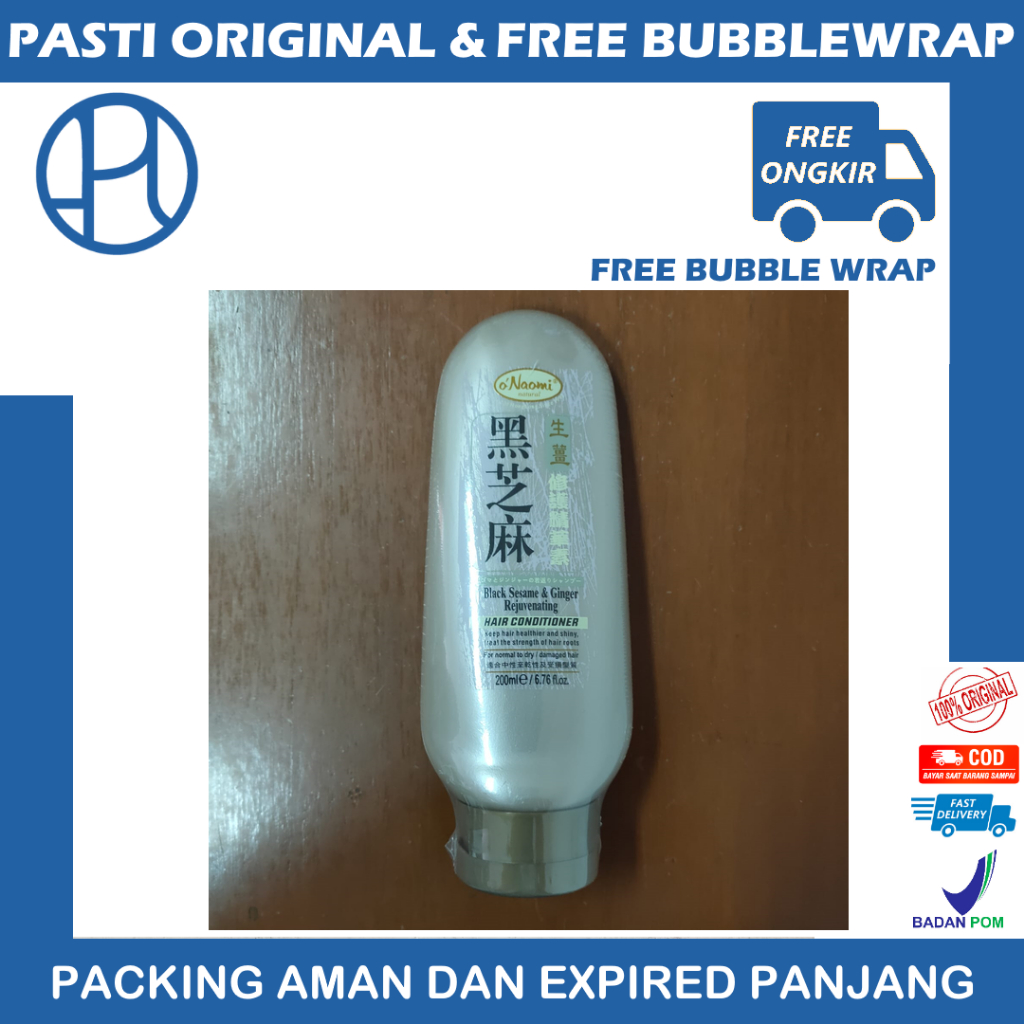 O NAOMI O’naomi Black Sesame & Ginger Rejuvenating Hair Conditioner 200ml