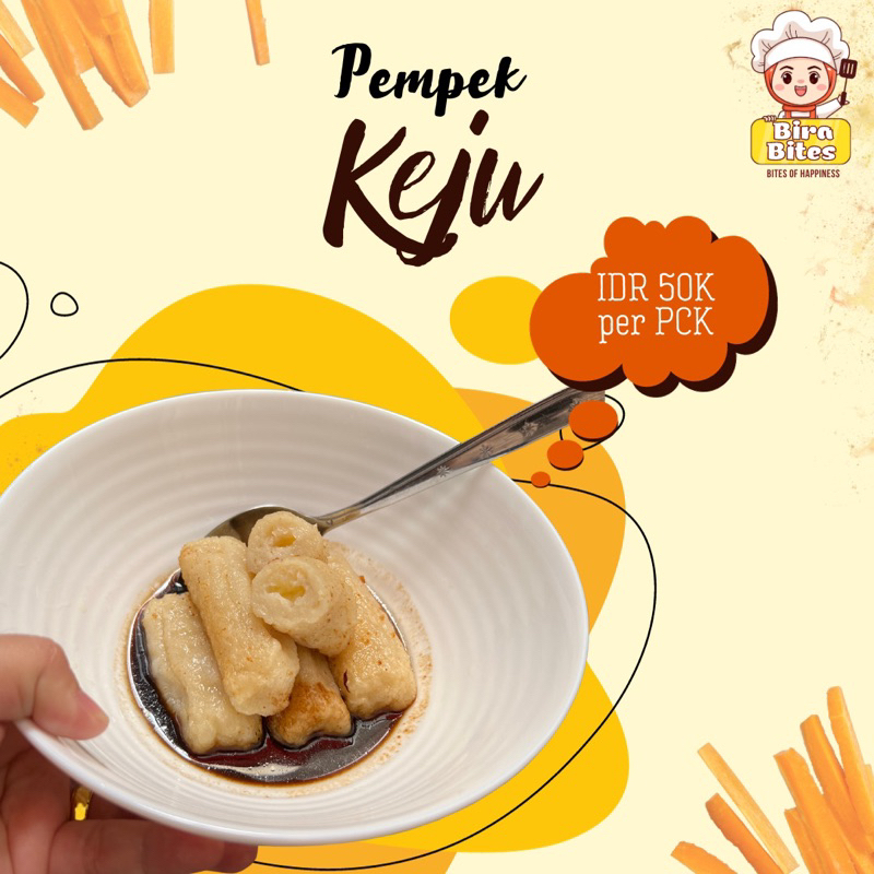 

Pempek Keju Bira Bite Sehat Tanpa Pengawet dan MSG