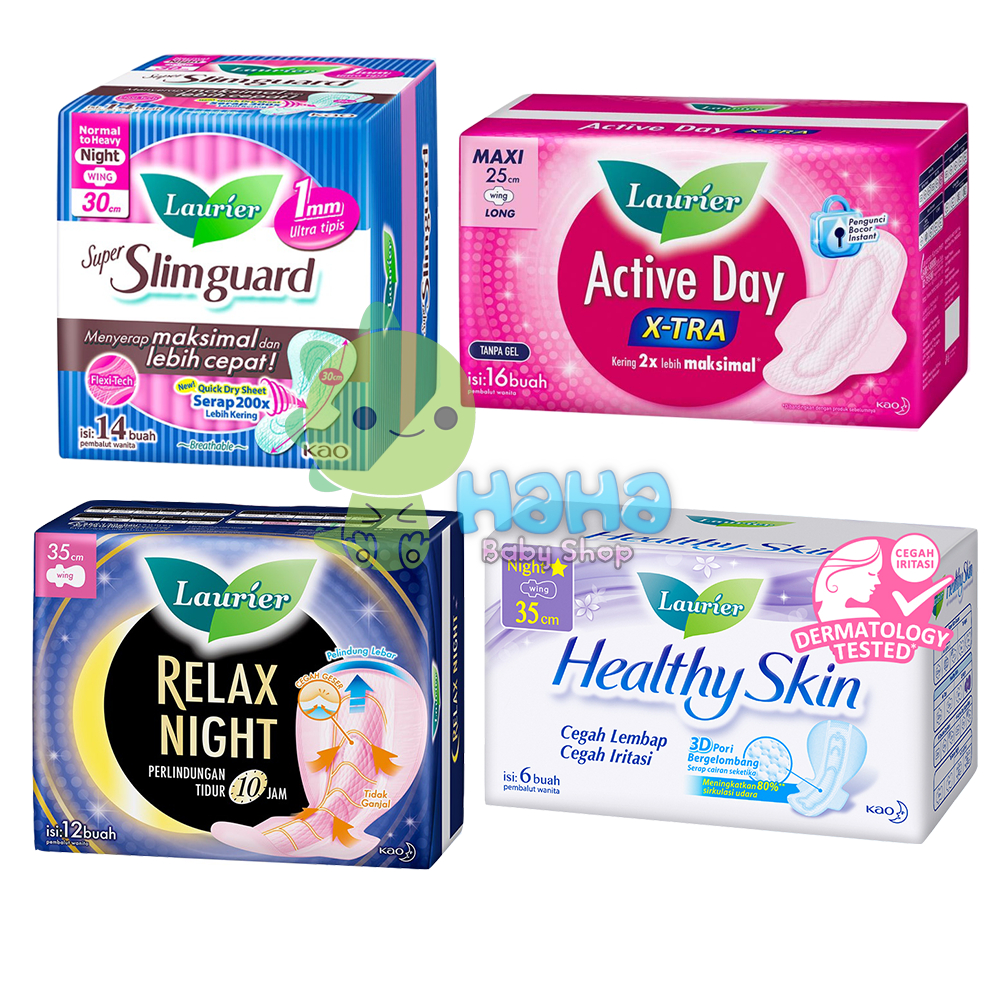 Laurier Active Day X-tra / Laurier Healthy Skin/ Laurier Slim Guard/ Laurier Relax Night