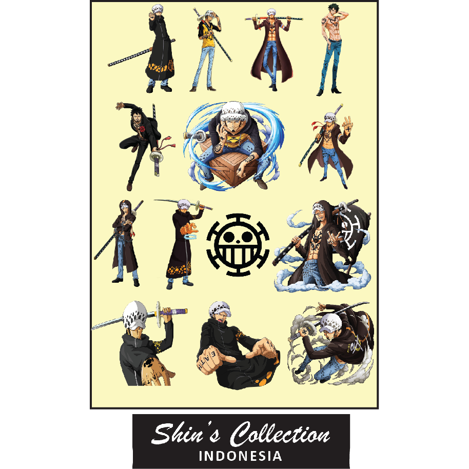 

Sticker stiker murah anti air Law Solo One Piece