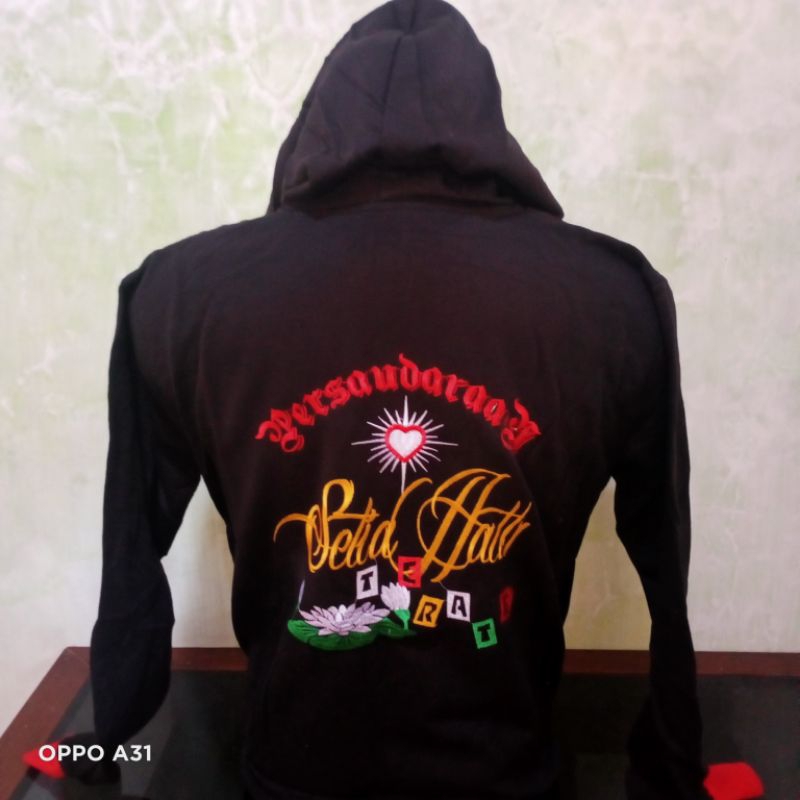 Jaket Hoodie PSHT Bordir Terbaru - Jaket Hoodie PSHT Bordir Resleting Depan