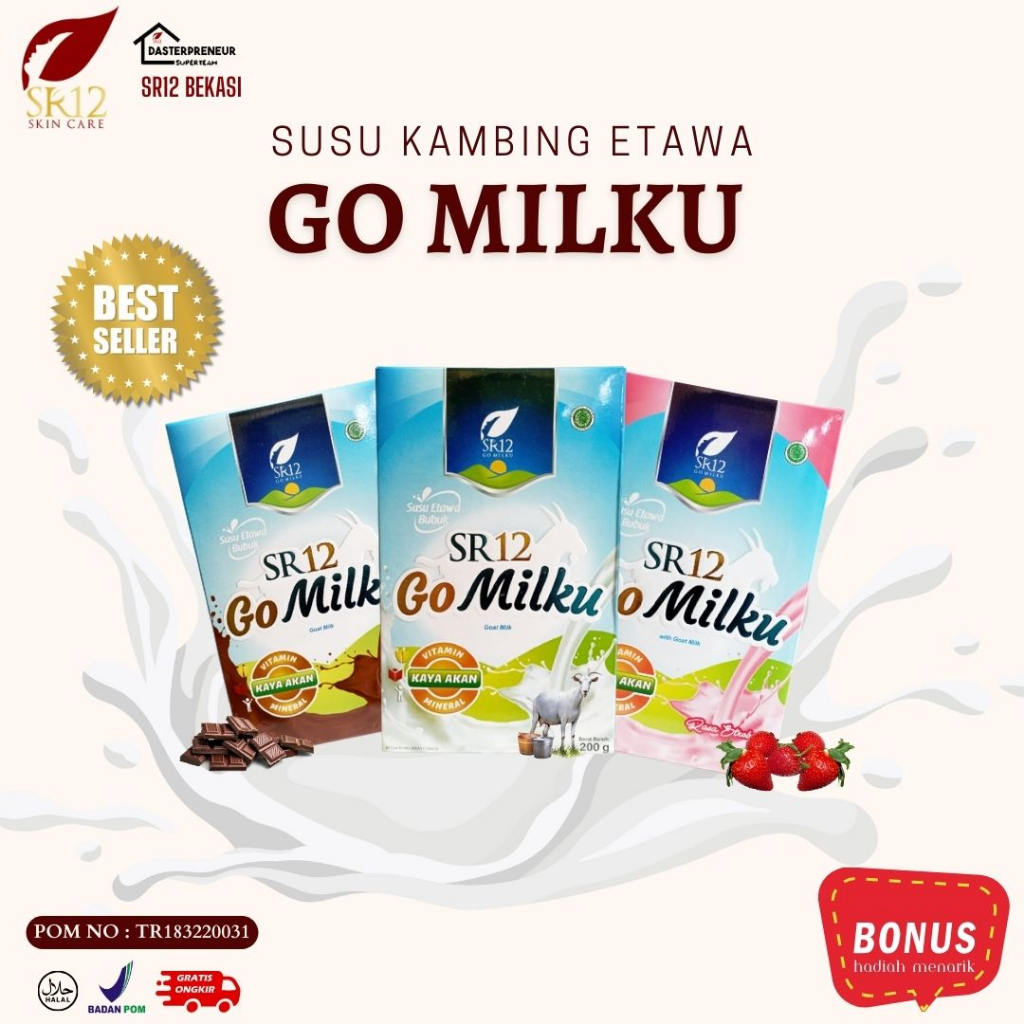 

SUSU KAMBING ETAWA SR12 GO MILKU PELANCAR ASI / PENAMBAH BERAT BADAN / NAFSU MAKAN / DIABETES/ TULANG DAN SENDI SUSU PENAMBAH BERAT BADAN by @sr12bengkelcantik_com
