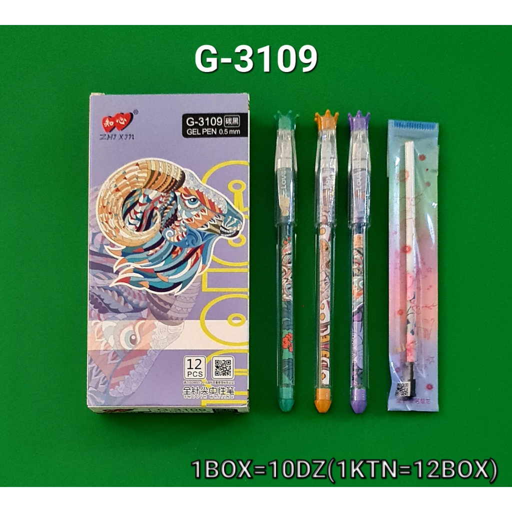

Pulpen Gel Hitam Zhi Xin G-3109