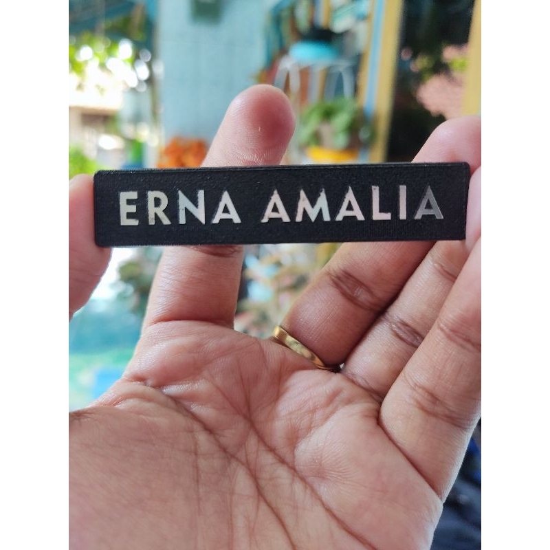 

Papan Nama Name Tag Bahan gravo