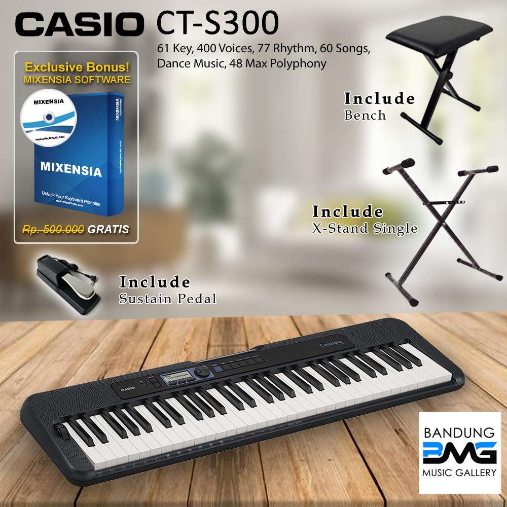 Casio CT S300 Keyboard With XStand / CTS300 / CTS 300