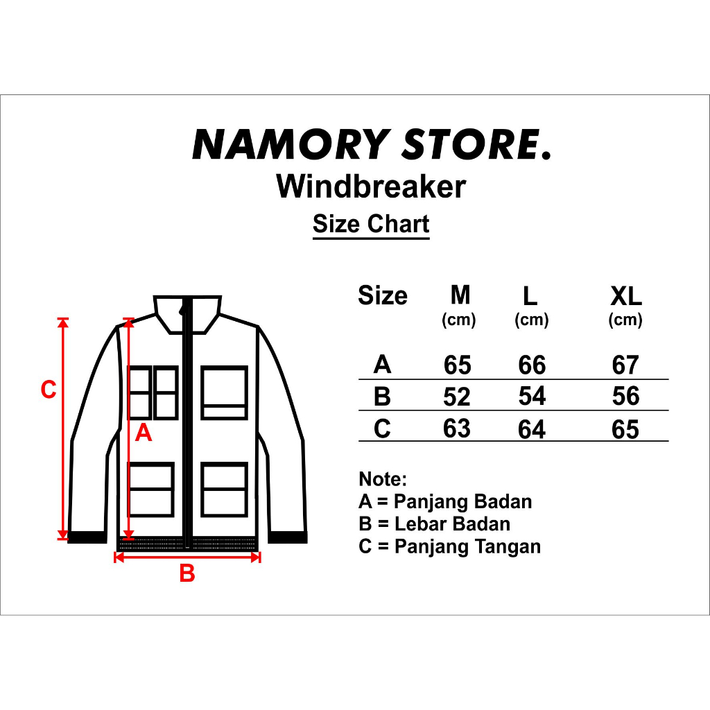 Namory Invasion Jacket Windbreaker Tomoe Gozen HITAM